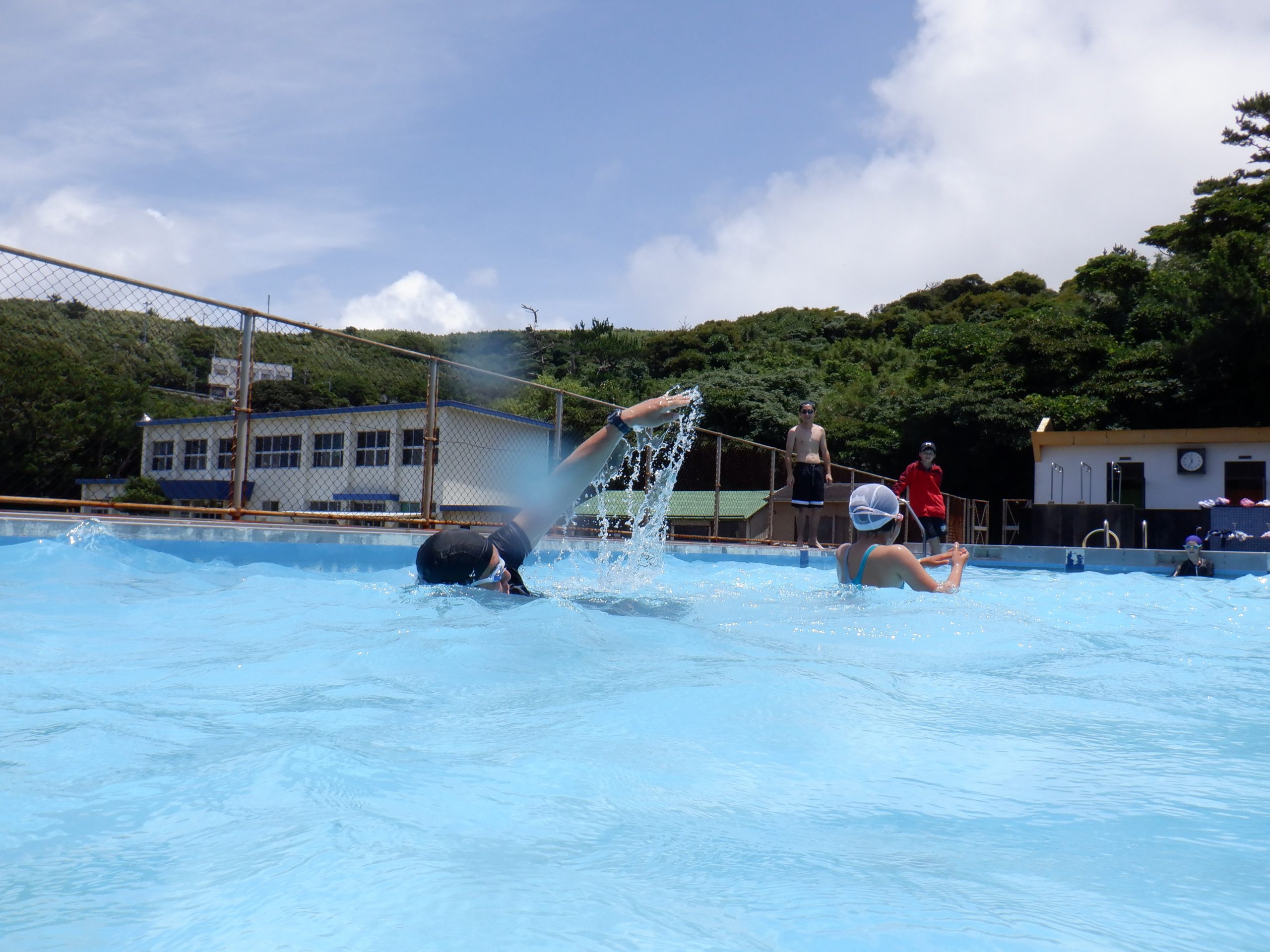 すっかりプール日和のかっどまい🌞🏊