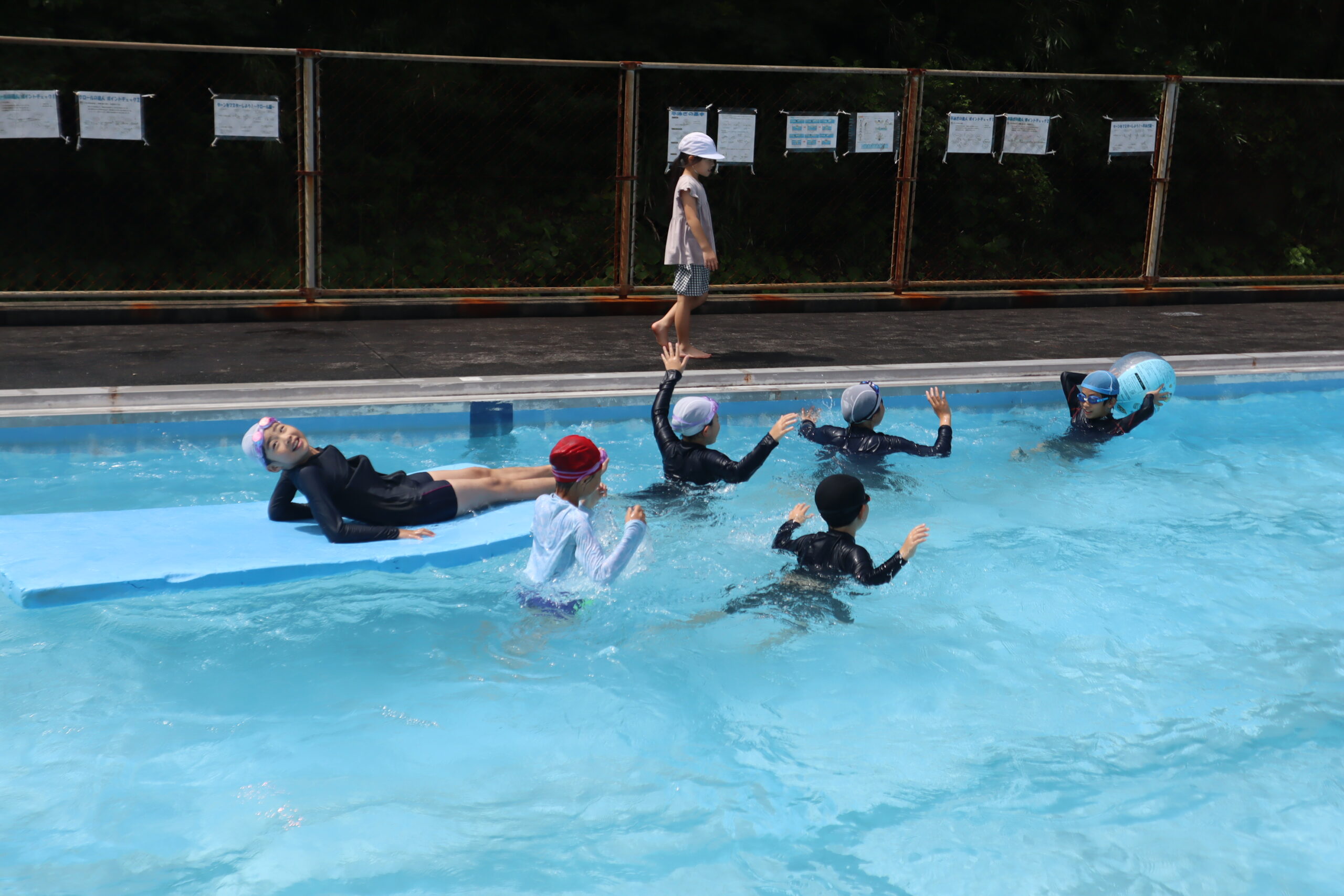 一週間ぶりの水泳学習